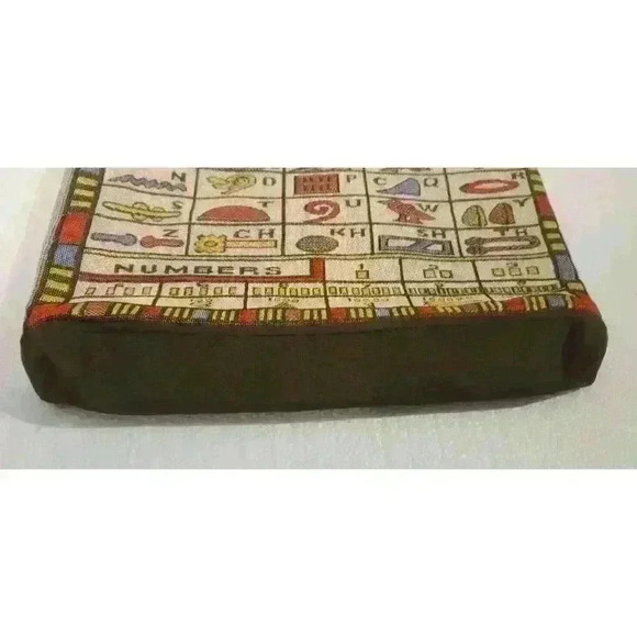 Printed Canvas Tote Bag Purse Egypt Egyptian 15 x 14 Hieroglyphics Alphabet - Picture 4 of 9